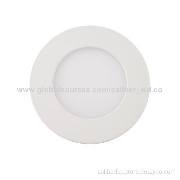 3W LED Round Panel Light with 86-265V Input Voltage, 3-year Warranty